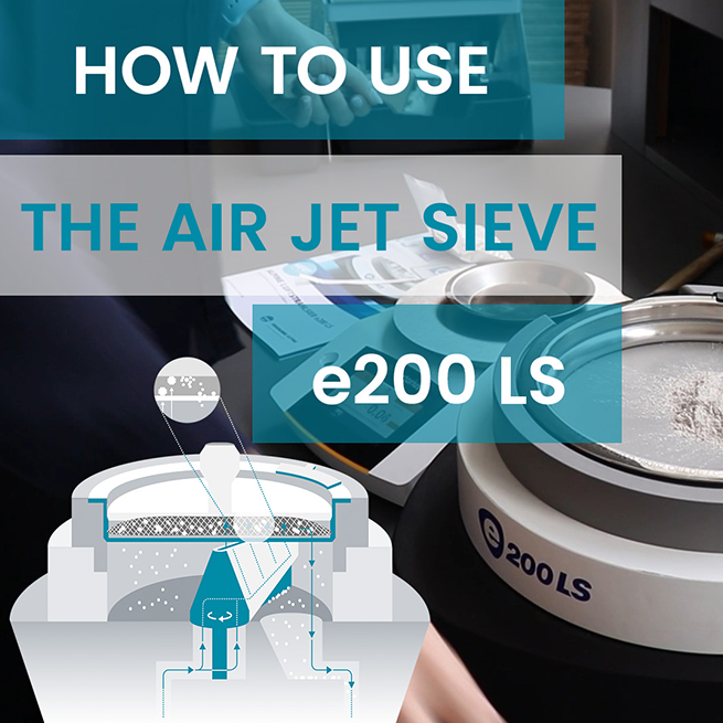 Video air jet sieve e200 LS